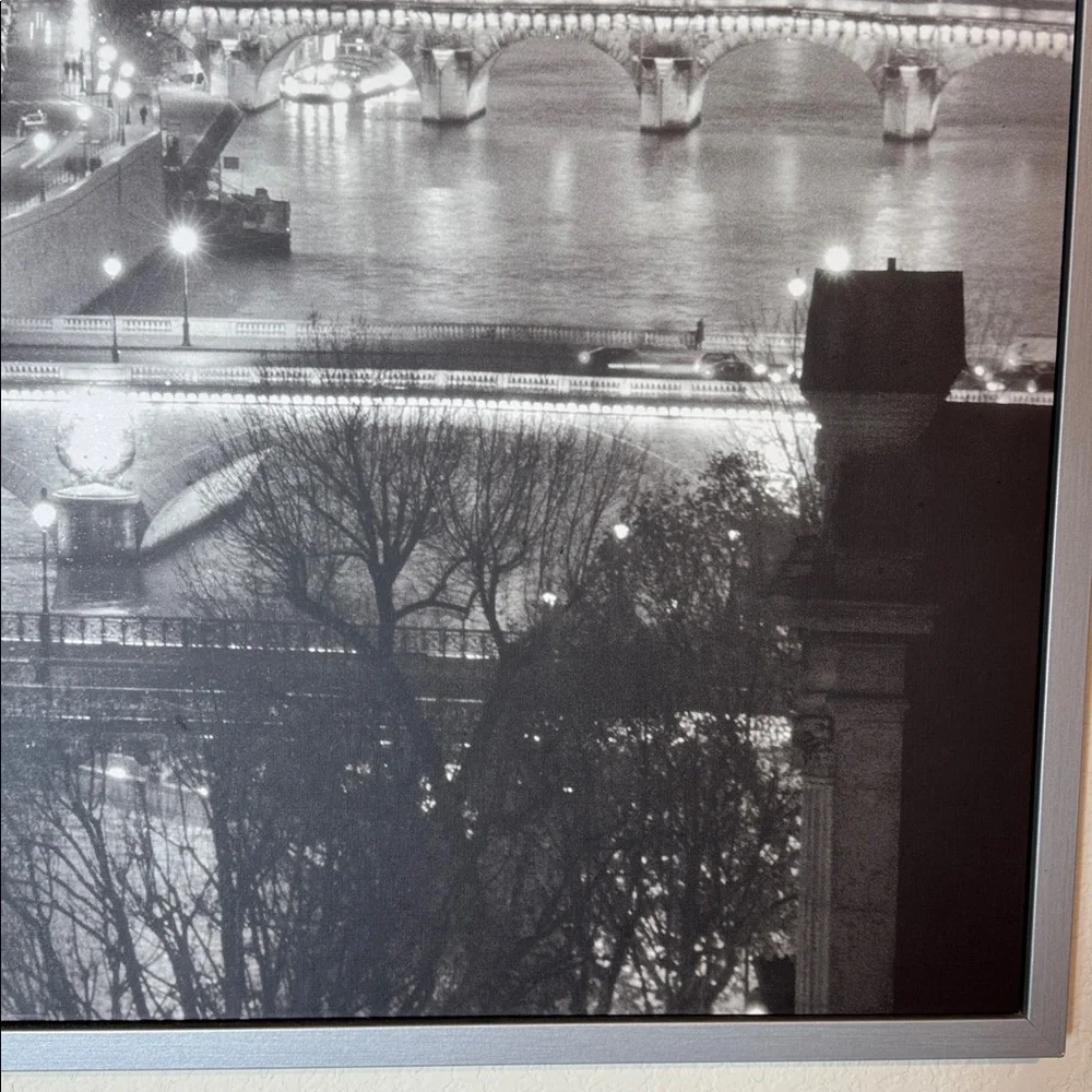 IKEA PJATTERYD Paris Cityscape Framed Wall Art Jean-Marc Charles Black White
